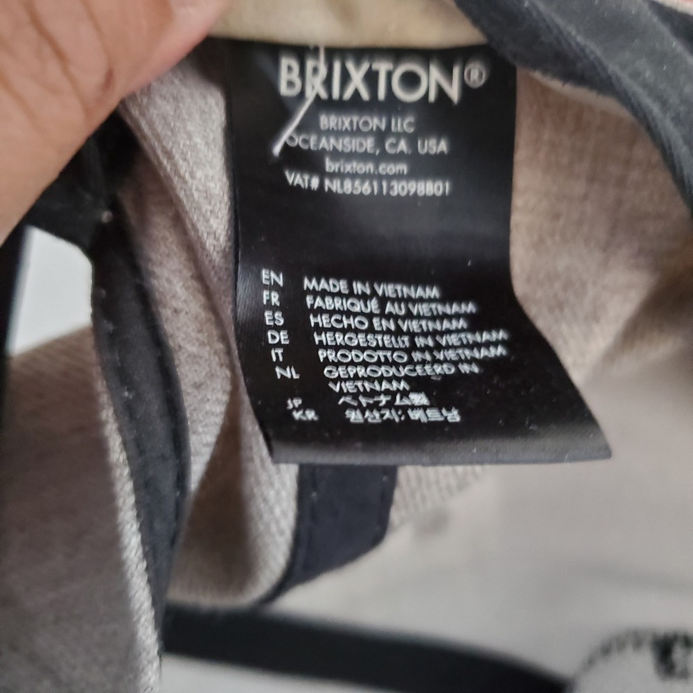 Brixton Trade Mark Supply Snapback Hat Gray Black Two Tone Wool Blend Cap - Picture 11 of 14